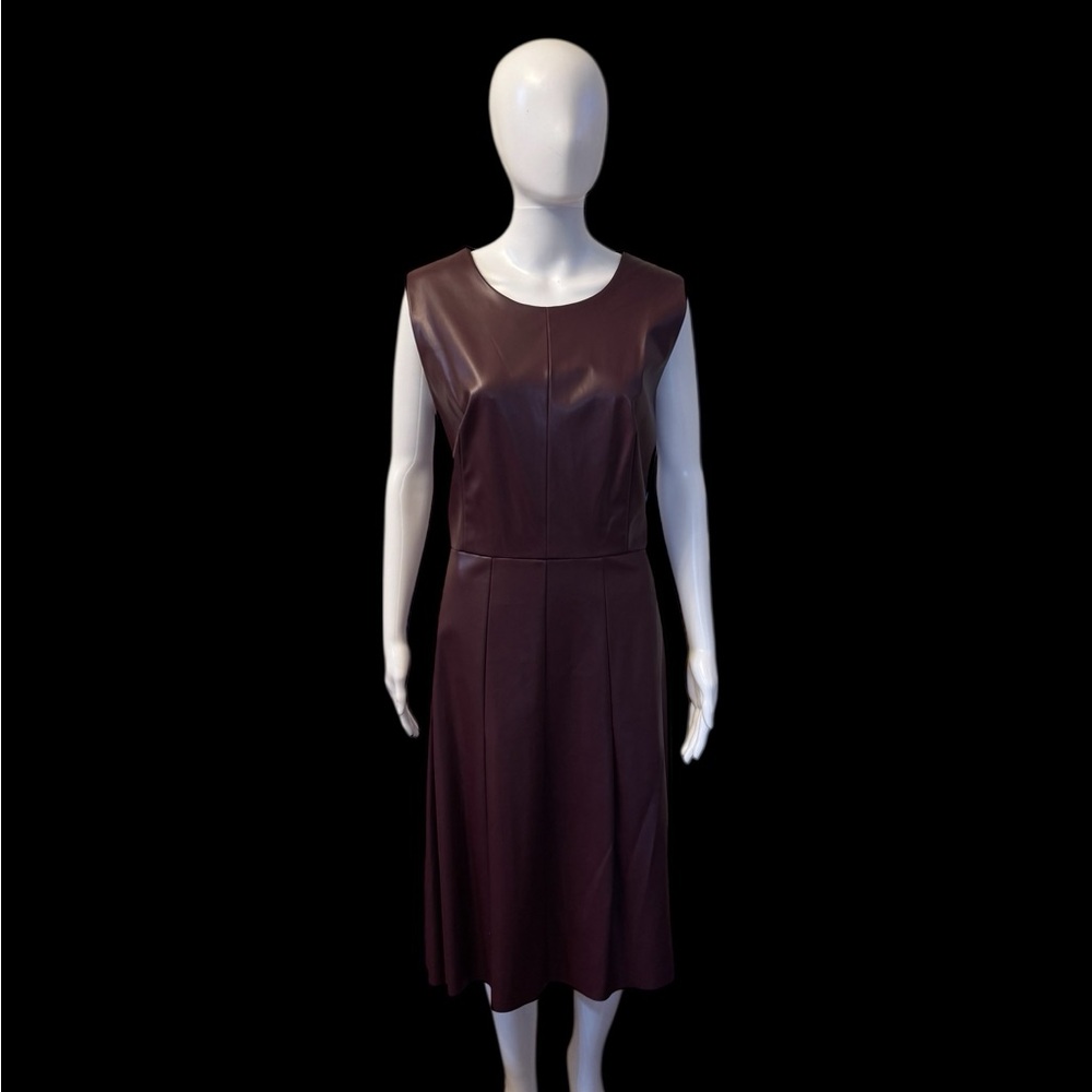 NWT Liz Claiborne Burgundy Sleeveless Dress